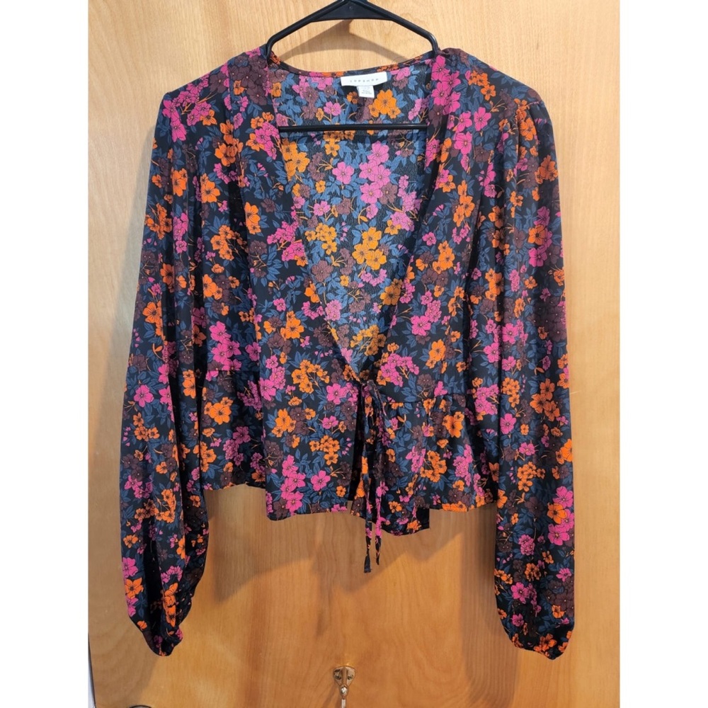 Topshop Wrap Blouse